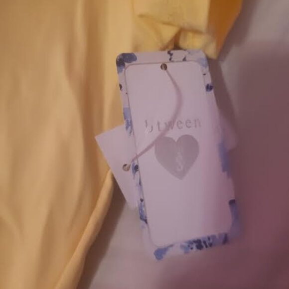 Girls Btween Yellow Heart Outfit with Clip Size S - Picture 4 of 7